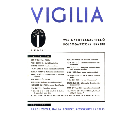 Szabadon hozzáférhető a Vigilia archívuma